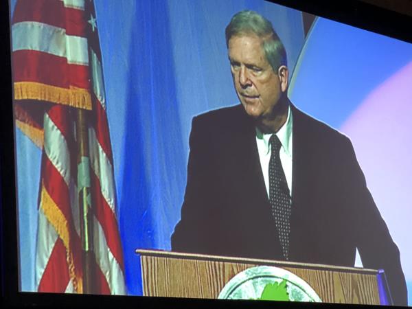 Former U.S. Agriculture Secretary Tom Vilsack addressed Idaho dairy producers Nov. 7 during their annual meeting, in Boise.