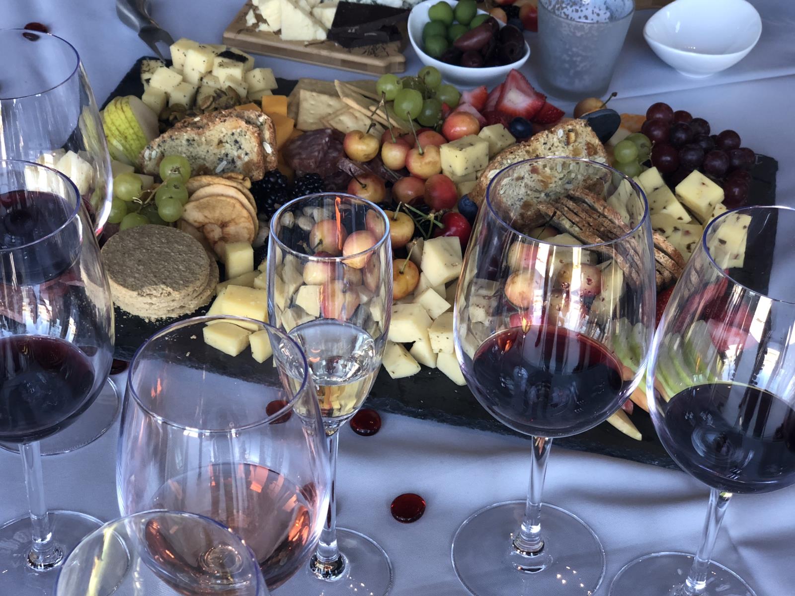 About 55 people with connections to the food industry participated in a June 13 wine and cheese event designed to showcase both commodities and the important role they play in Idaho’s economy.