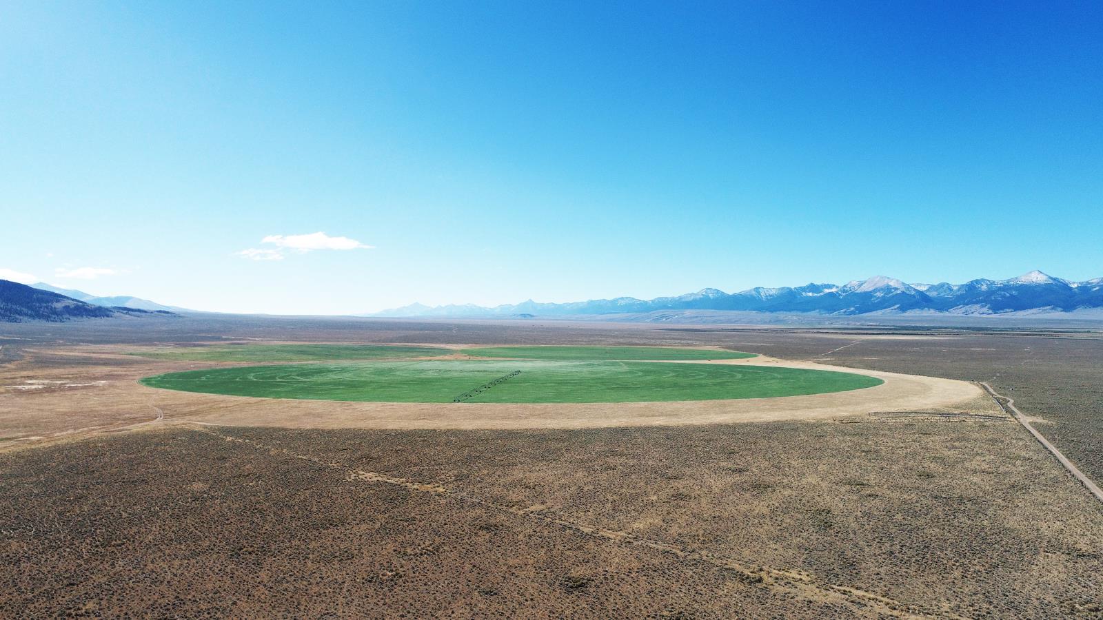 The reservoirs and Snake River in southern Idaho have allowed farmers to produce an abundance of agricultural commodities in a desert environment. That requires a lot of water and according to U.S. Geological Survey data, Idaho ranks No. 2 in the nation in total water withdrawals for irrigation. In this photo in central Idaho, an irrigated plot of farmland is surrounded by non-irrigated ground. 