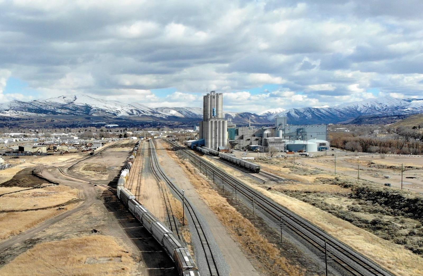 This is the site where an intermodal rail terminal will be built in Pocatello by Savage, a global supply chain company. It will be Idaho’s first such facility, according to a news release, and will benefit Idaho farmers and other businesses by improving the economics of exporting containerized hay and other agricultural commodities. 