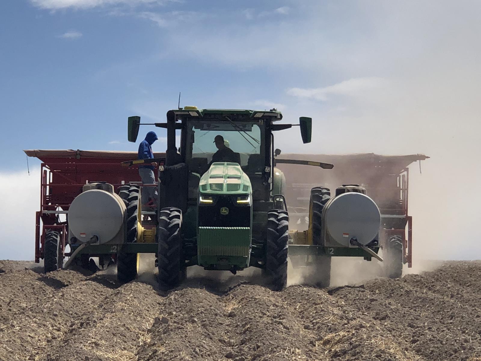 Potatoes are planted in a Bingham County field May 10. Recently released U.S. Census Bureau data shows the total value of Idaho farm product exports during the first quarter of 2021 increased 1 percent compared with the same period in 2020.