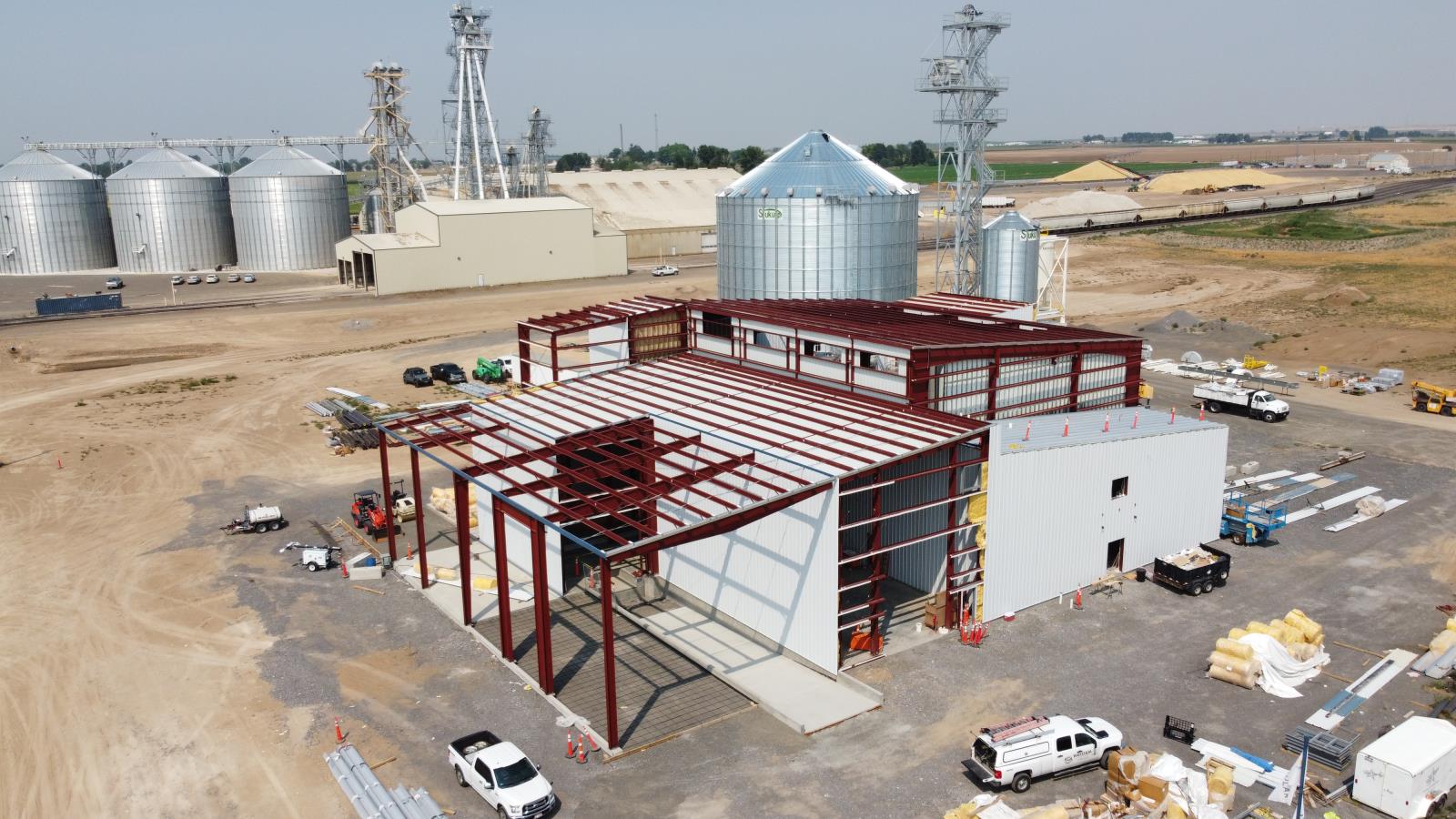 This is a picture of a new barley facility being built in Jerome by Scoular Co. Scoular has announced a new Barley MVP program which, in conjunction with the Jerome facility, will result in an estimated 50,000 new acres of food and feed barley varieties being grown in Idaho over the next five years.