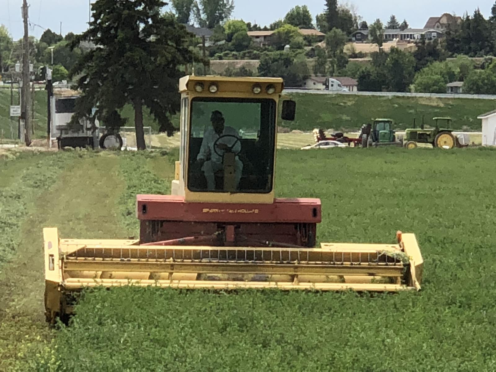 Hay is harvested in a field in Meridian last year. According to USDA’s National Agricultural Statistics Service, the total value of agricultural production in Idaho increased 4 percent in 2020, to $8.4 billion.