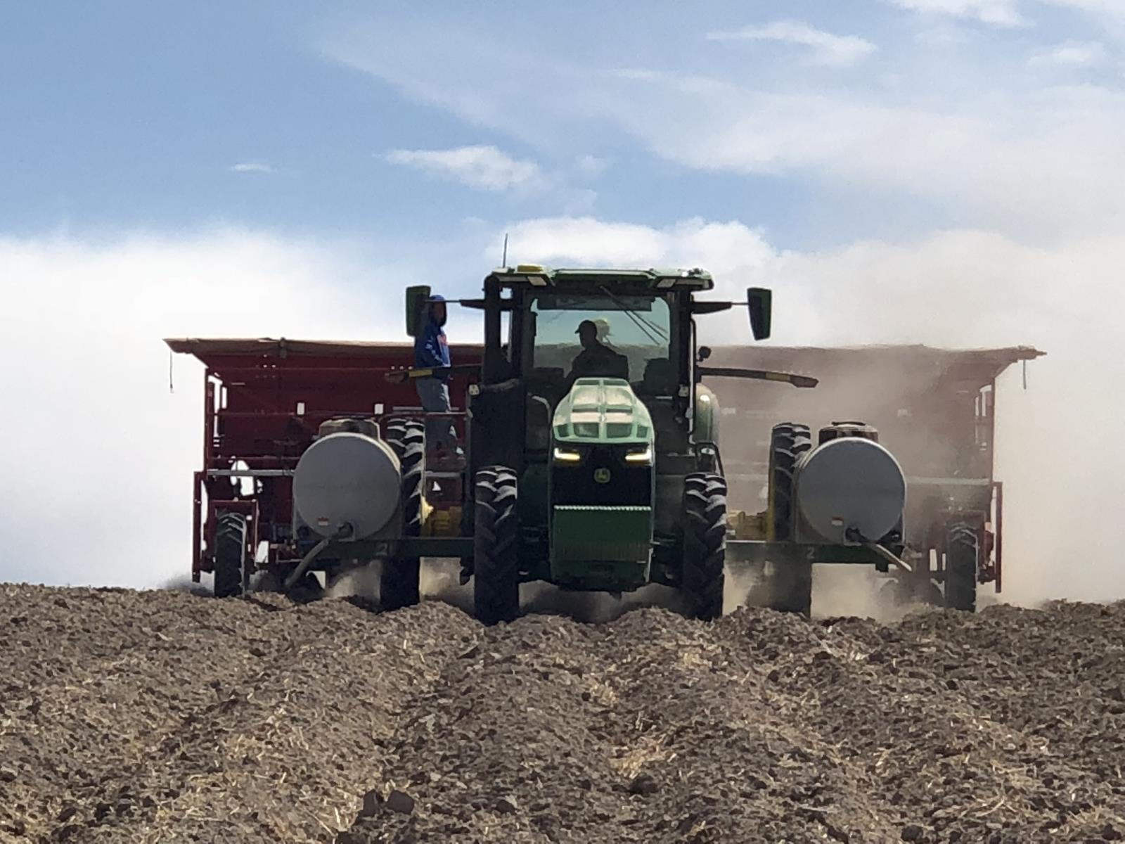 Potatoes are planted in a field near Blackfoot earlier this year. Based on recently released USDA data, Idaho again ranks No. 1 in the West in farm revenue on a per capita basis.