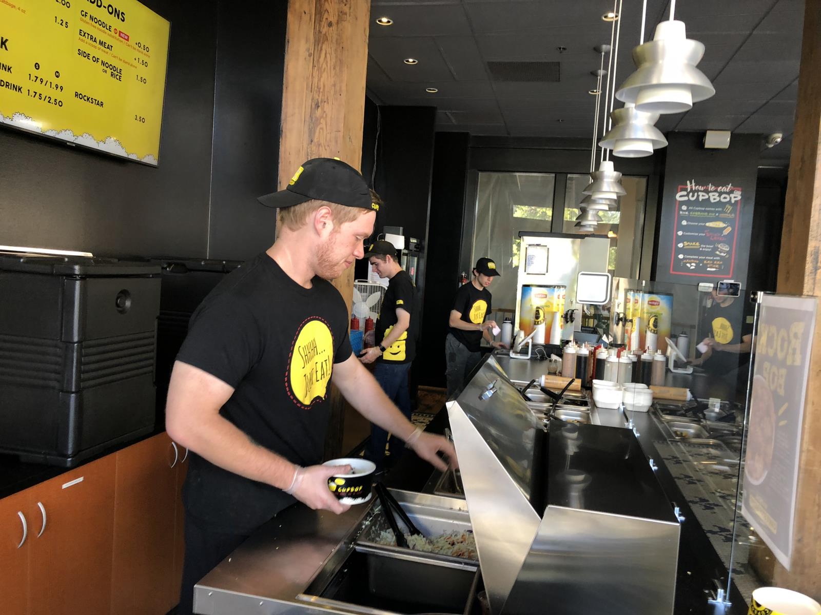 Employees at Cup Bop Korean restaurant in downtown Boise fill orders Sept. 25. Like businesses across the state, Cup Bop is finding it increasingly challenging to find enough workers. 